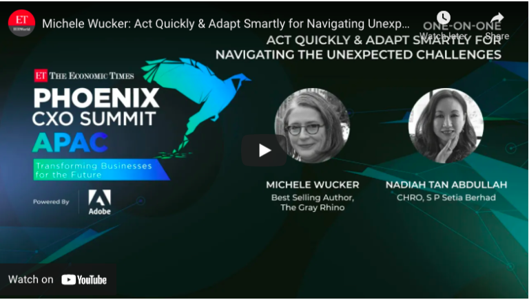 Cover slide from ETHR Phoenix CXO Summit APAC Summit with black background and photos of two women speakers